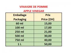 Vinaigre de Pomme 100% Naturel