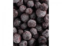 Frozen blueberries produced at full maturity